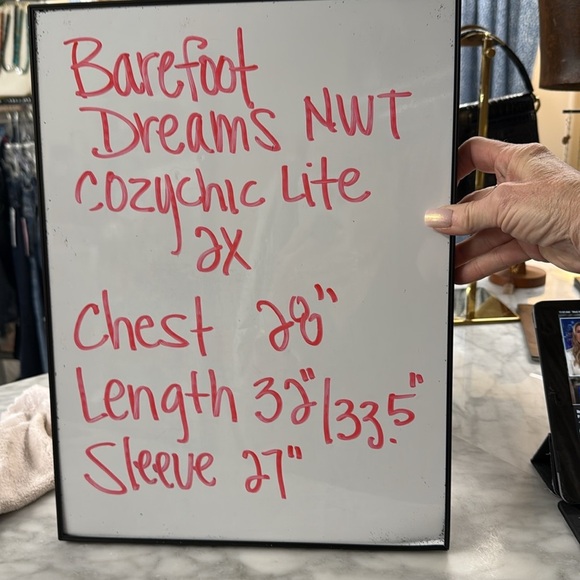 Barefoot Dreams NWT CozyChic Ultra Lite Circle Cardigan in Navy Size 2X - Picture 14 of 14